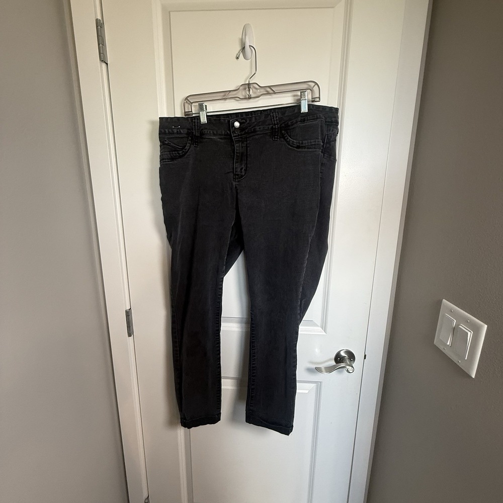 Wanna Better Butt Jeans‎ Size 20 Black Fake Front Pockets.